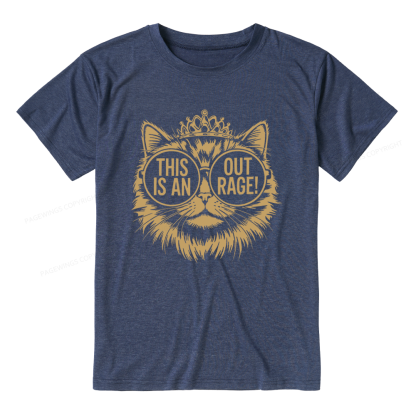 Pagewings This Is An Outrage Unisex Heather T-Shirt
