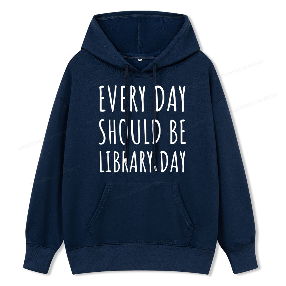 Pagewings Library Day Media Specialist Unisex Classic Hoodie