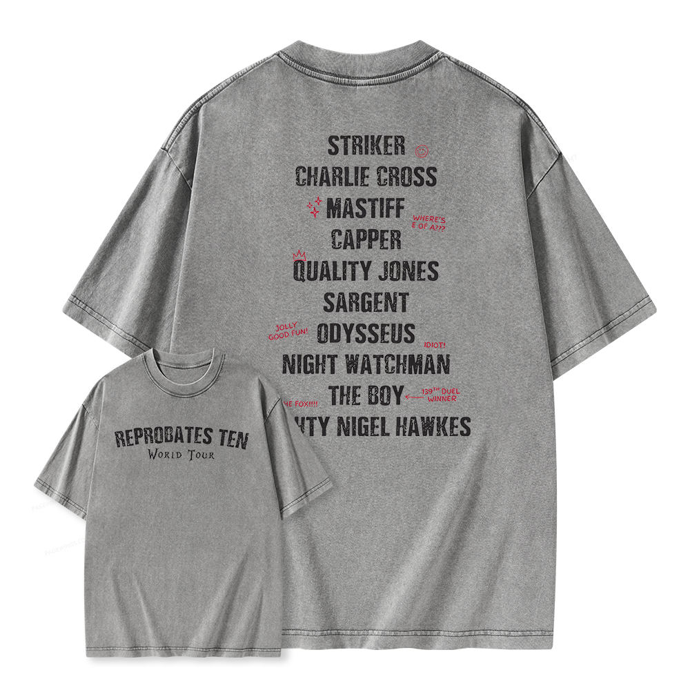Pagewings Literature Books Unisex Washed T-shirt