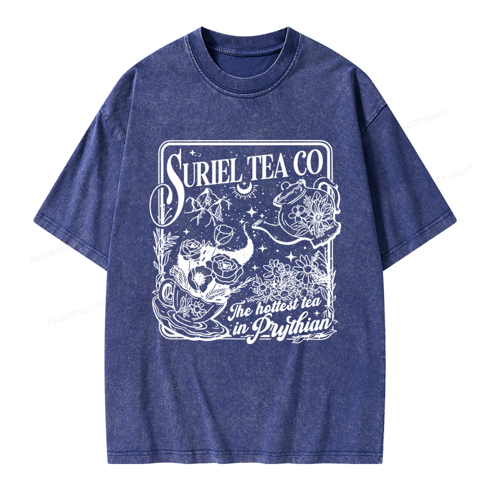 Pagewings Fantasy Reader Unisex Washed T-shirt