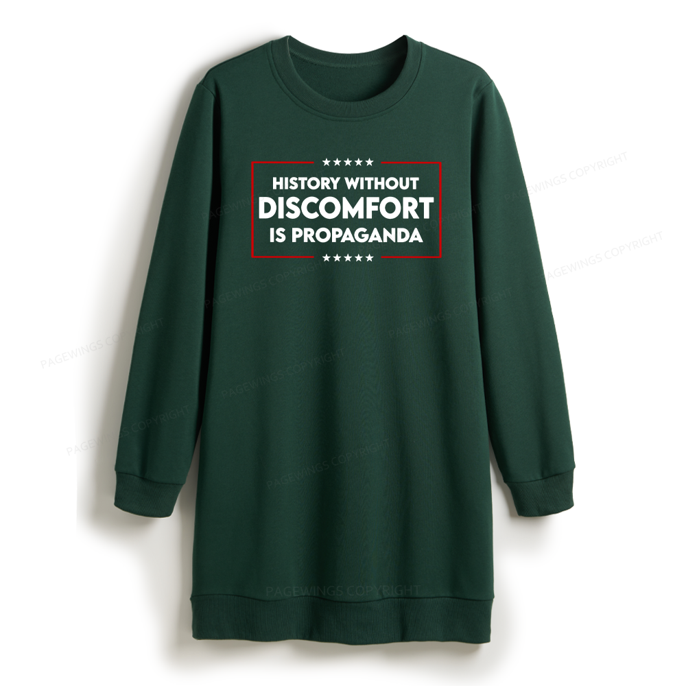 Pagewings History Without Discomfort Is Propaganda Sweatshirt Dress