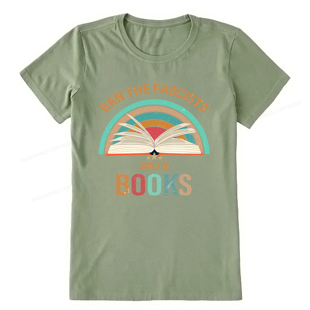 Pagewings Ban The Fascists Save The Books Unisex Classic T-shirt
