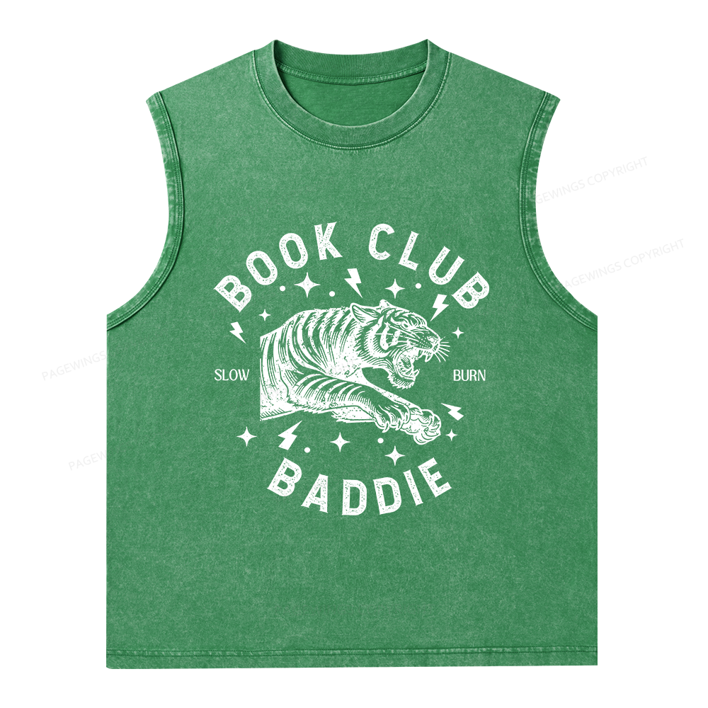 Pagewings Book Club Unisex Washed Tank Top