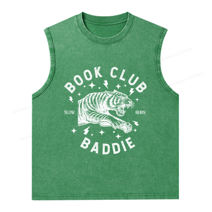 Pagewings Book Club Unisex Washed Tank Top