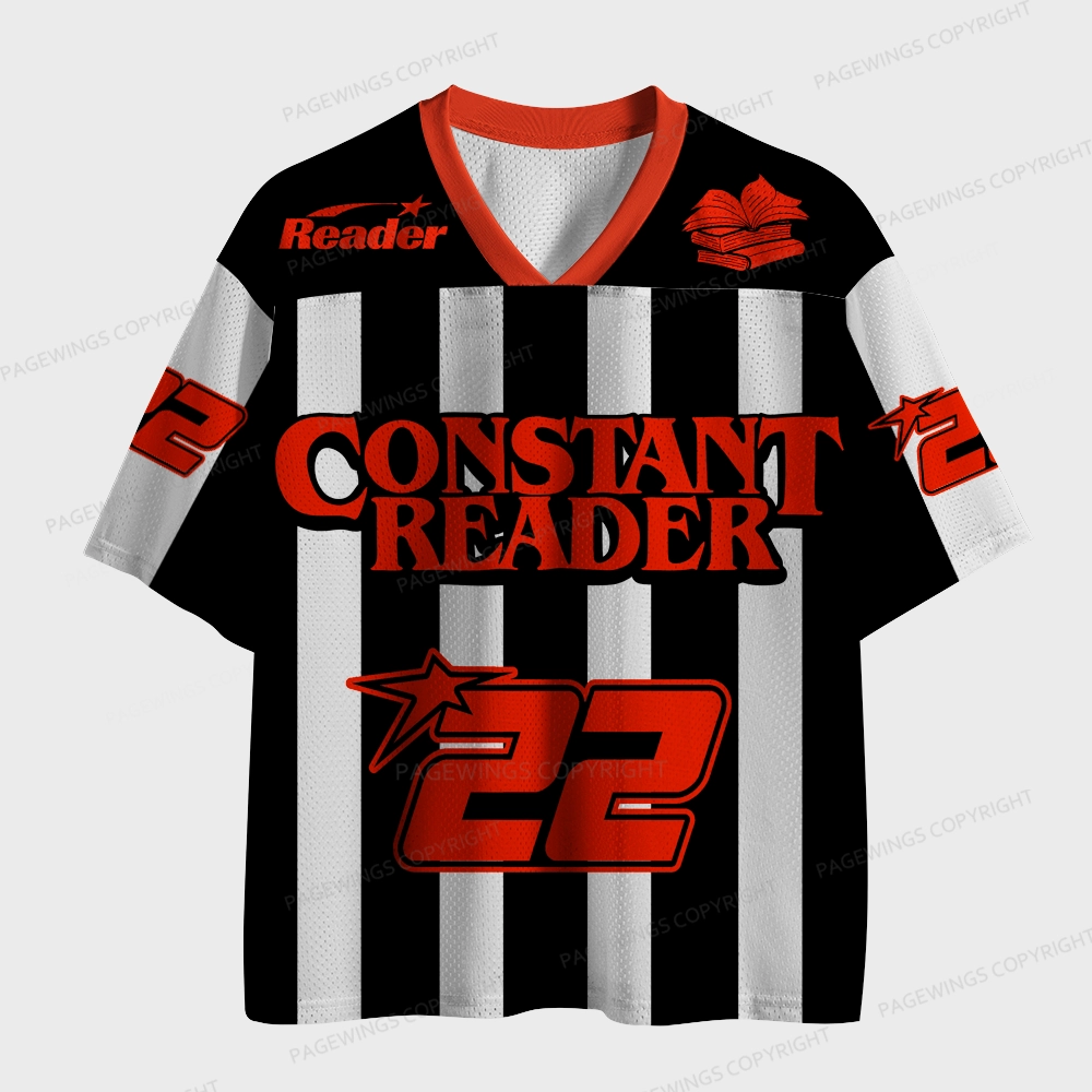 Pagewings Constant Reader Unisex Mesh Jersey