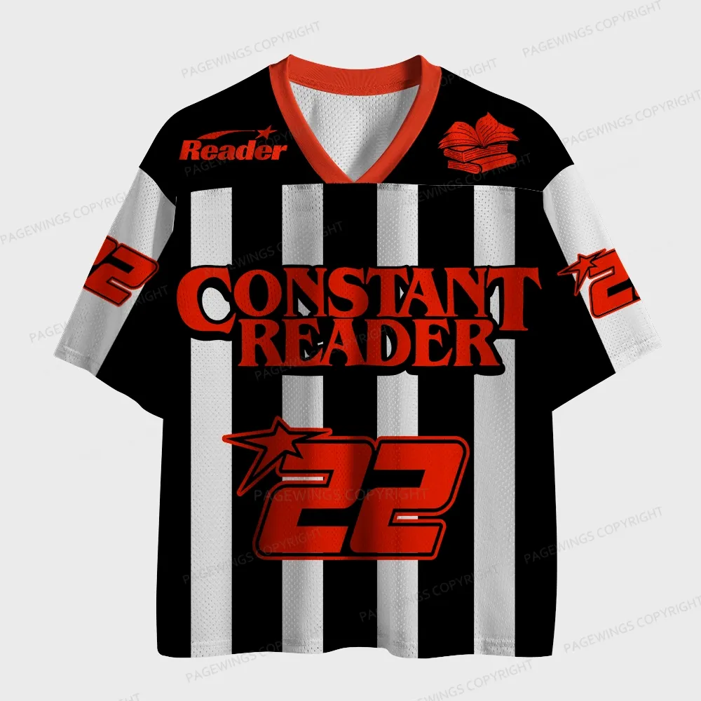 Pagewings Constant Reader Unisex Mesh Jersey