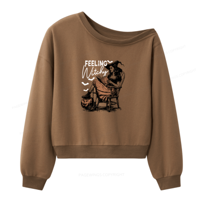 Pagewings Feeling Witchy Women Off Shoulder Sweatshirt