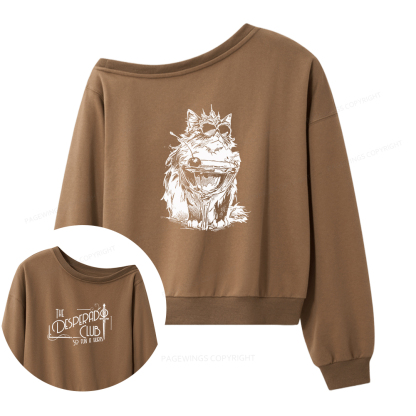 Pagewings The Desperado Club Women Off Shoulder Sweatshirt