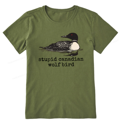 Pagewings Stupid Canadian Wolf Bird Unisex Classic T-shirt