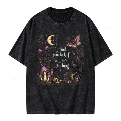 Pagewings Lack of Whimsy Unisex Washed T-shirt