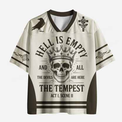 Pagewings Hell Is Empty Unisex Mesh Jersey