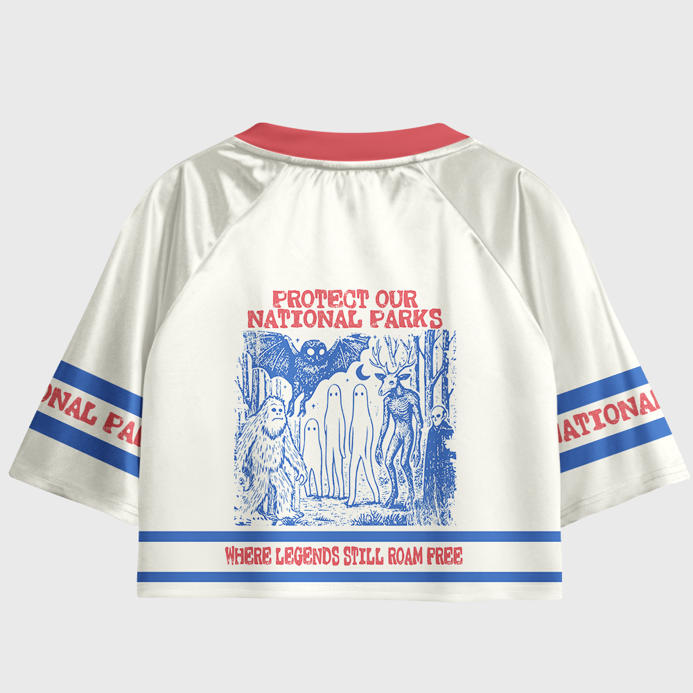 Pagewings Protect Our National Parks Women's Cropped Jersey