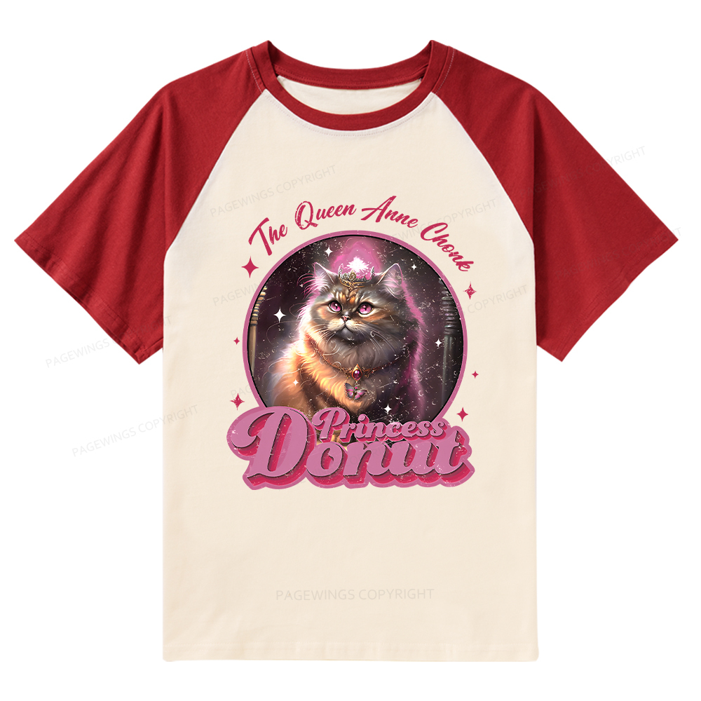 Pagewings Princess Donut Raglan T-shirt
