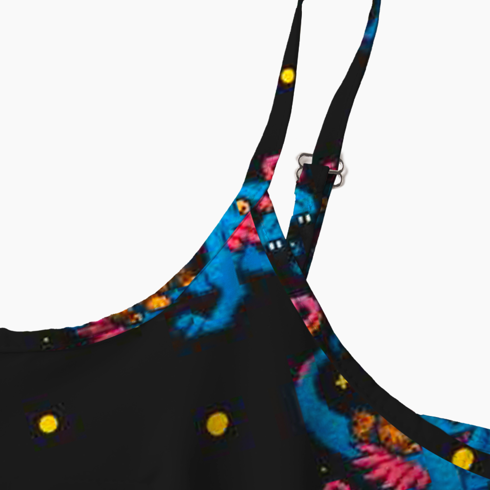 Pagewings Sci-Fi Lover Printed Spaghetti Strap Midi Sundress