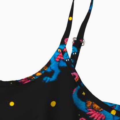 Pagewings Sci-Fi Lover Printed Spaghetti Strap Midi Sundress