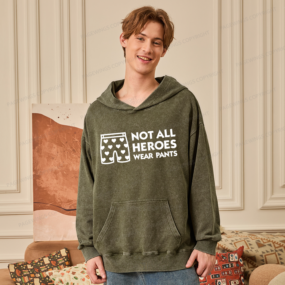 Pagewings Sci-Fi Book Lover Unisex Washed Hoodie