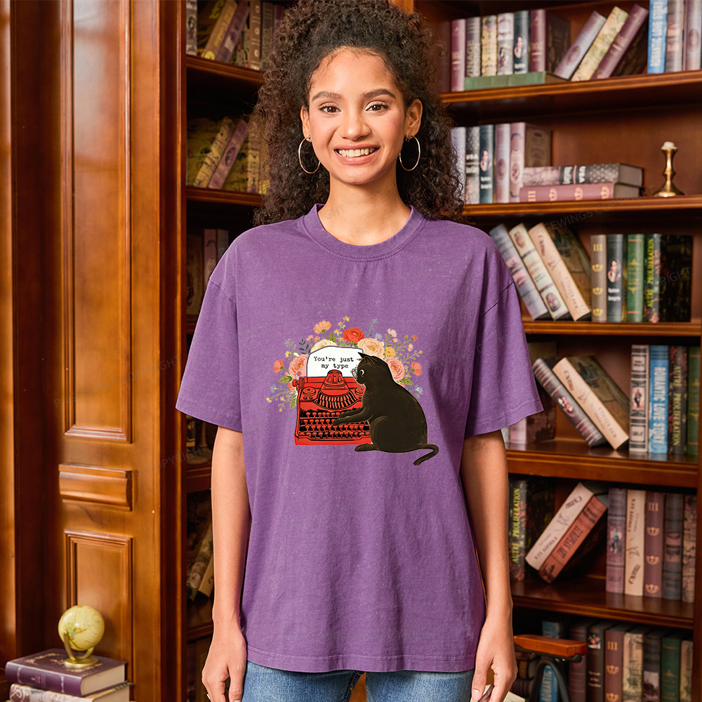 Pagewings You're Just My Type Unisex Washed T-shirt