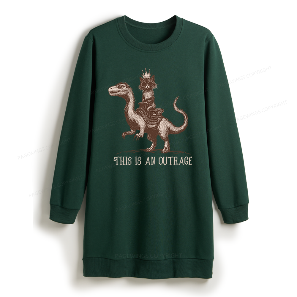 Pagewings Sci Fi Book Lovers Sweatshirt Dress