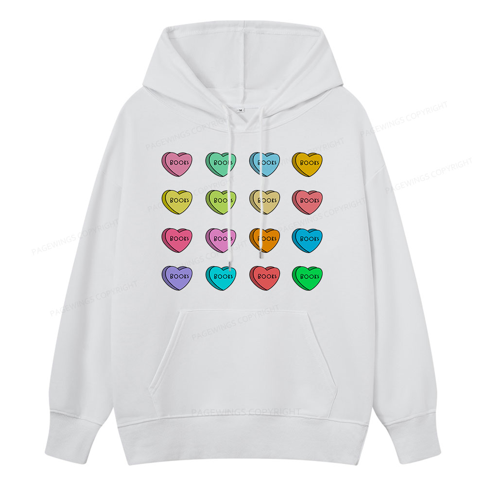 Pagewings Valentine's Day Librarian Unisex Classic Hoodie