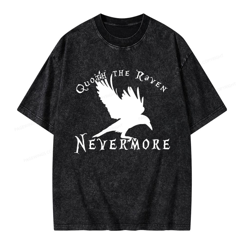 Pagewings Nevermore Unisex Washed T-shirt