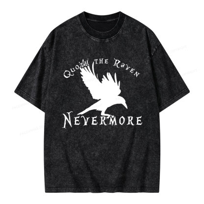 Pagewings Nevermore Unisex Washed T-shirt