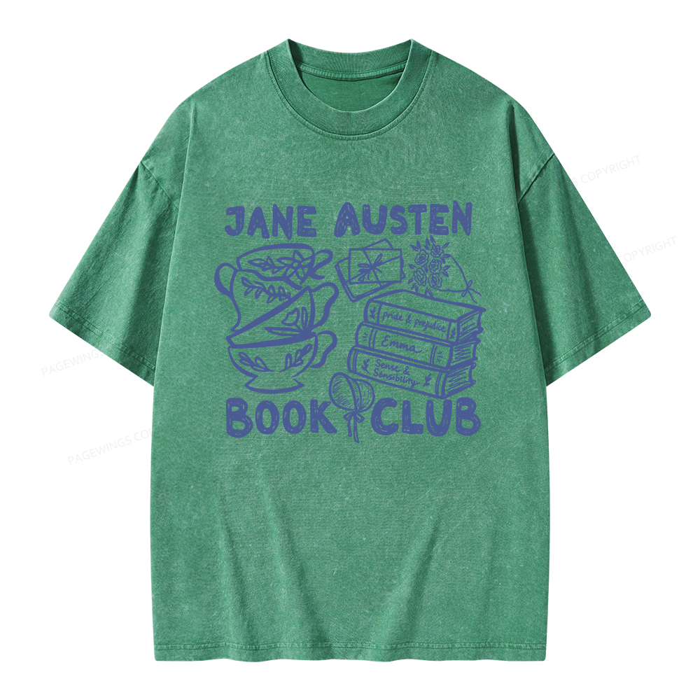 Pagewings Romance Book Club Unisex Washed T-shirt