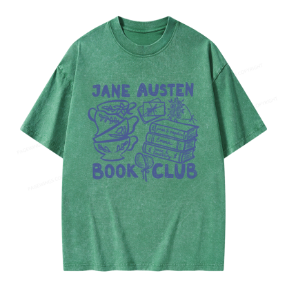 Pagewings Romance Book Club Unisex Washed T-shirt