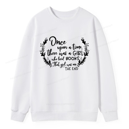 Pagewings There Was A Girl Who Loved Books Unisex Classic Sweatshirt