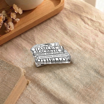 Pagewings Shakespeare Best Books Acrylic Hair Clip