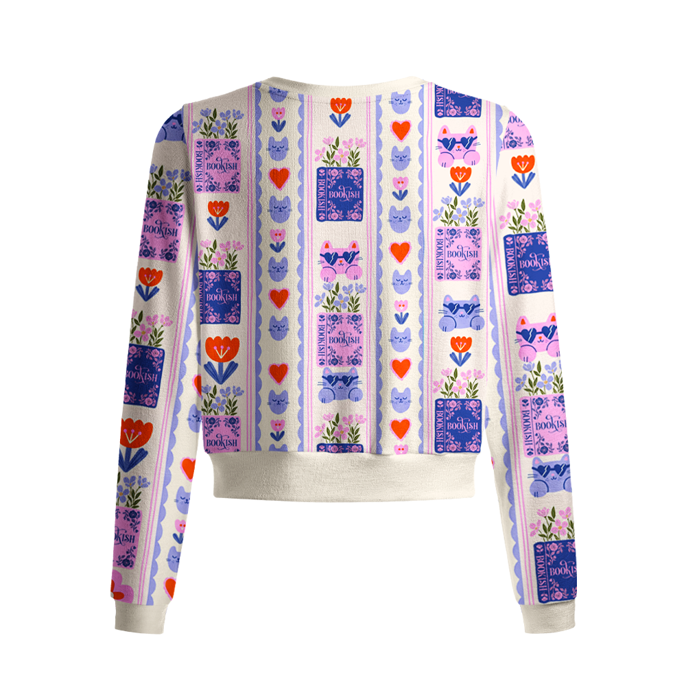 Pagewings Cat Book Lover Cardigan Sweaters