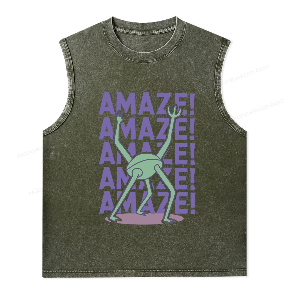 Pagewings Rocky Amaze Unisex Washed Tank Top