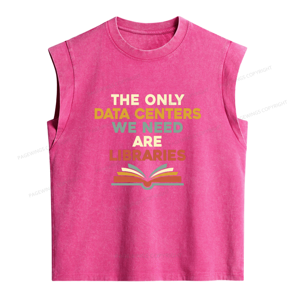 Pagewings The only Data Centers Women's Washed Tank Top