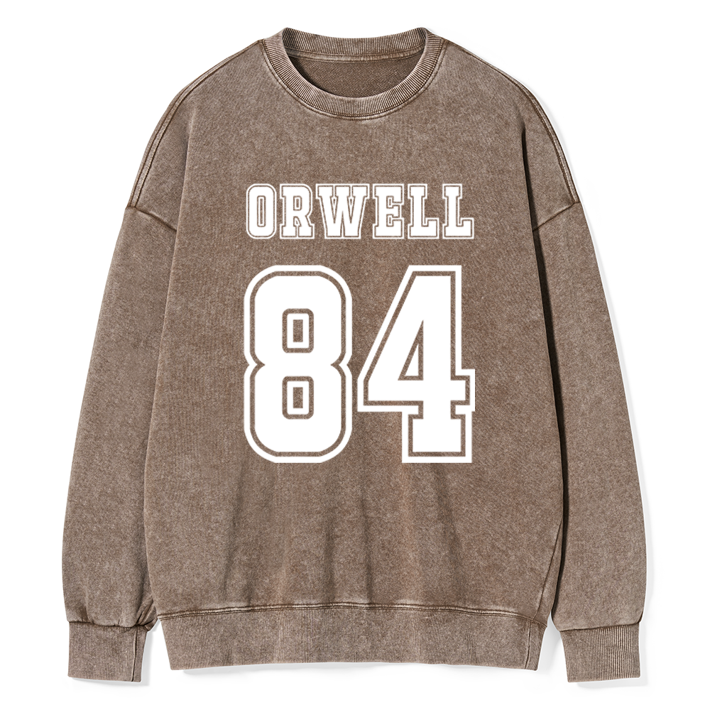 Pagewings Orwell 84 Unisex Washed Sweatshirt