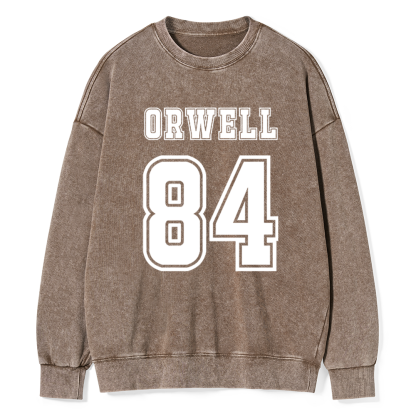 Pagewings Orwell 84 Unisex Washed Sweatshirt