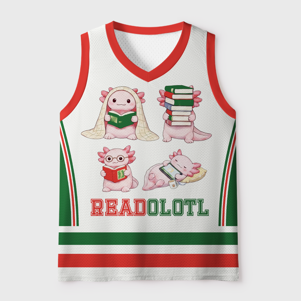 Pagewings Readolotl Unisex Mesh Tank Top