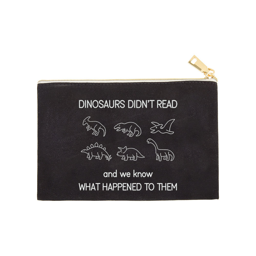 Pagewings Dinosaur Didn't Read Book Pouch