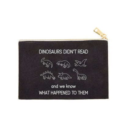 Pagewings Dinosaur Didn't Read Book Pouch