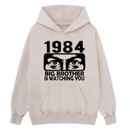 Pagewings Big Brother is Watching You Unisex Washed Hoodie