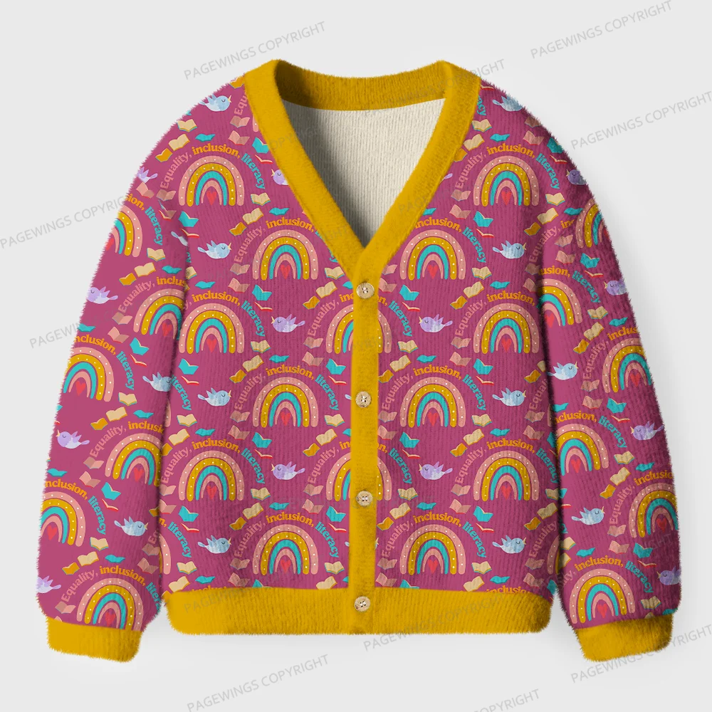 Pagewings Literacy Unisex Ugly Cardigan Sweaters