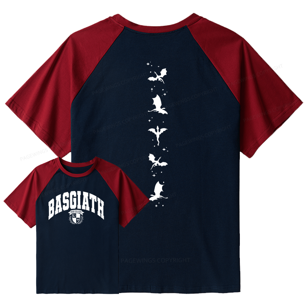 Pagewings Fantasy Bookish Raglan T-shirt