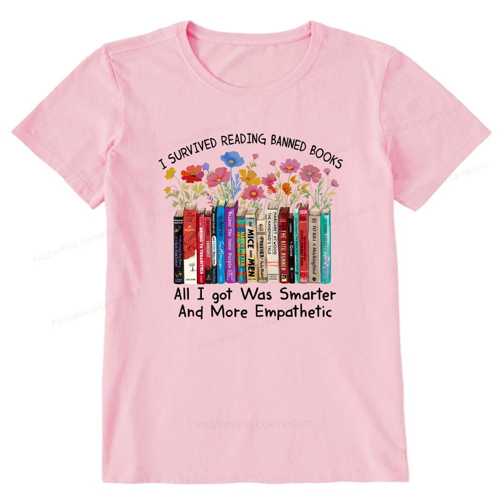 Pagewings Survived Banned Books Got Smarter Unisex Classic T-shirt
