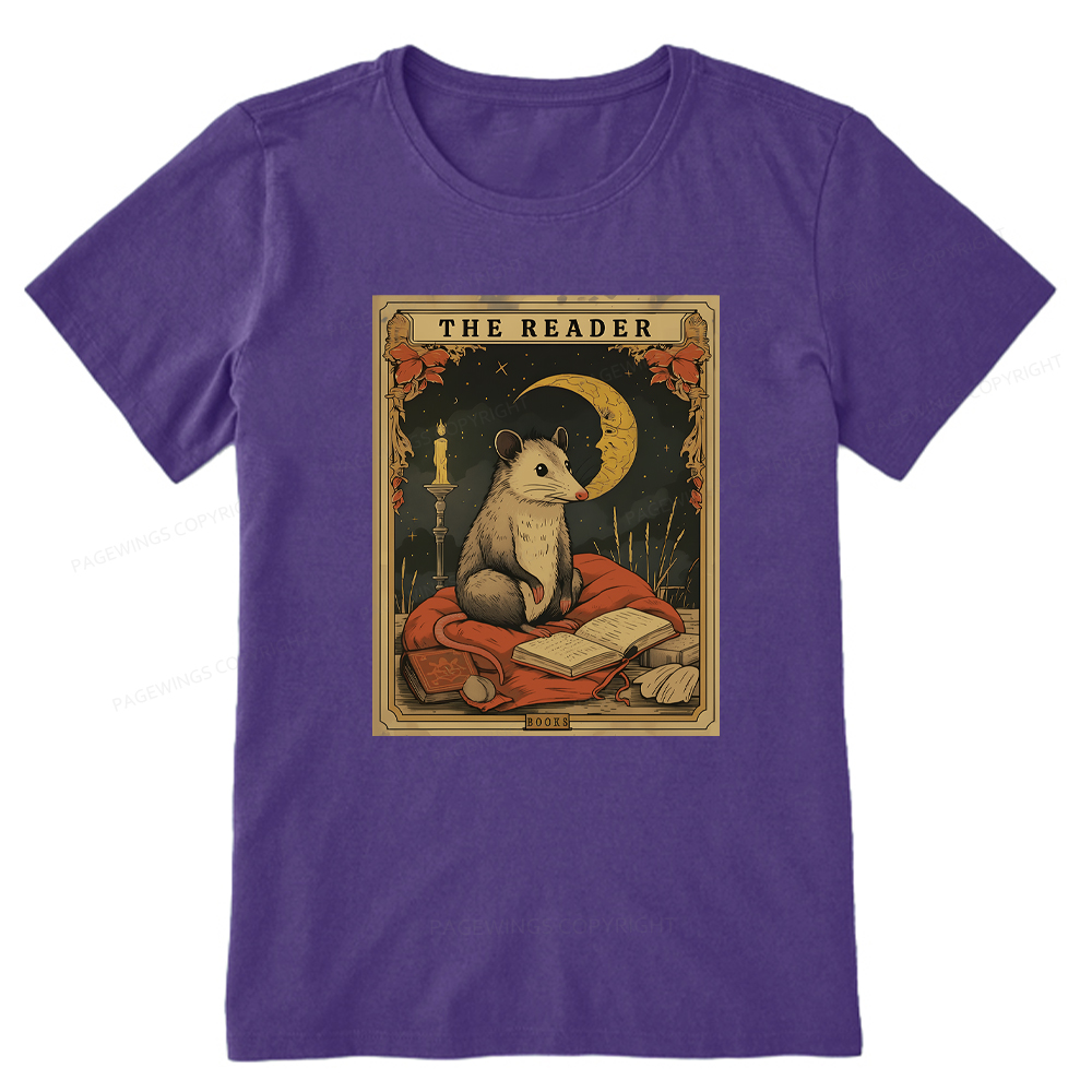 Pagewings The Reader Opossum Tarot Card Unisex Classic T-shirt