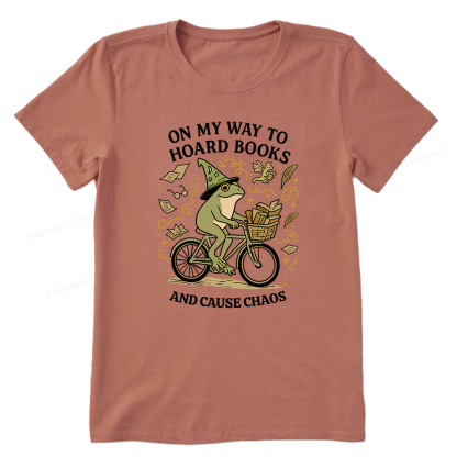 Pagewings On My Way To Hoard Books And Cause Chaos Unisex Classic T-shirt