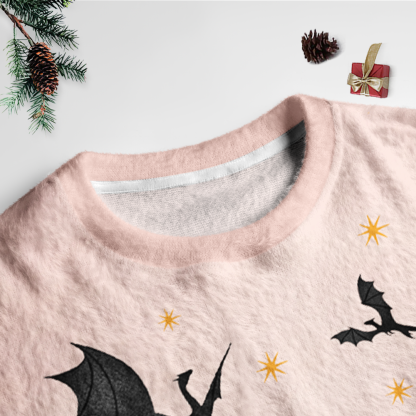 Pagewings Book Dragon Unisex Ugly Light Knit Sweatshirt