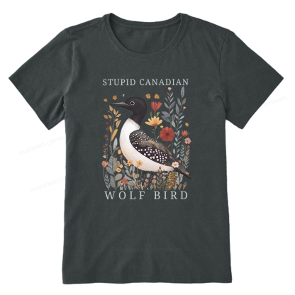 Pagewings Stupid Canadian Wolf Bird Unisex Classic T-shirt