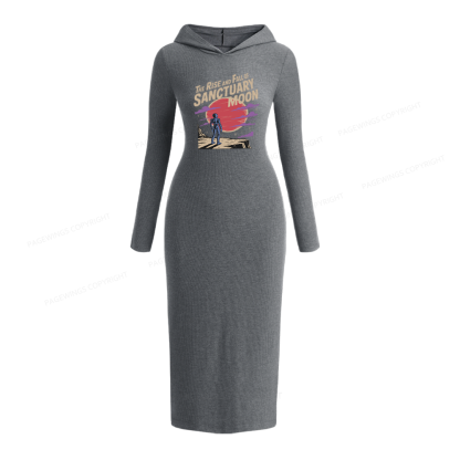 Pagewings The Rise And Fall Of Sanctuary Moon Hooded Knit Dress