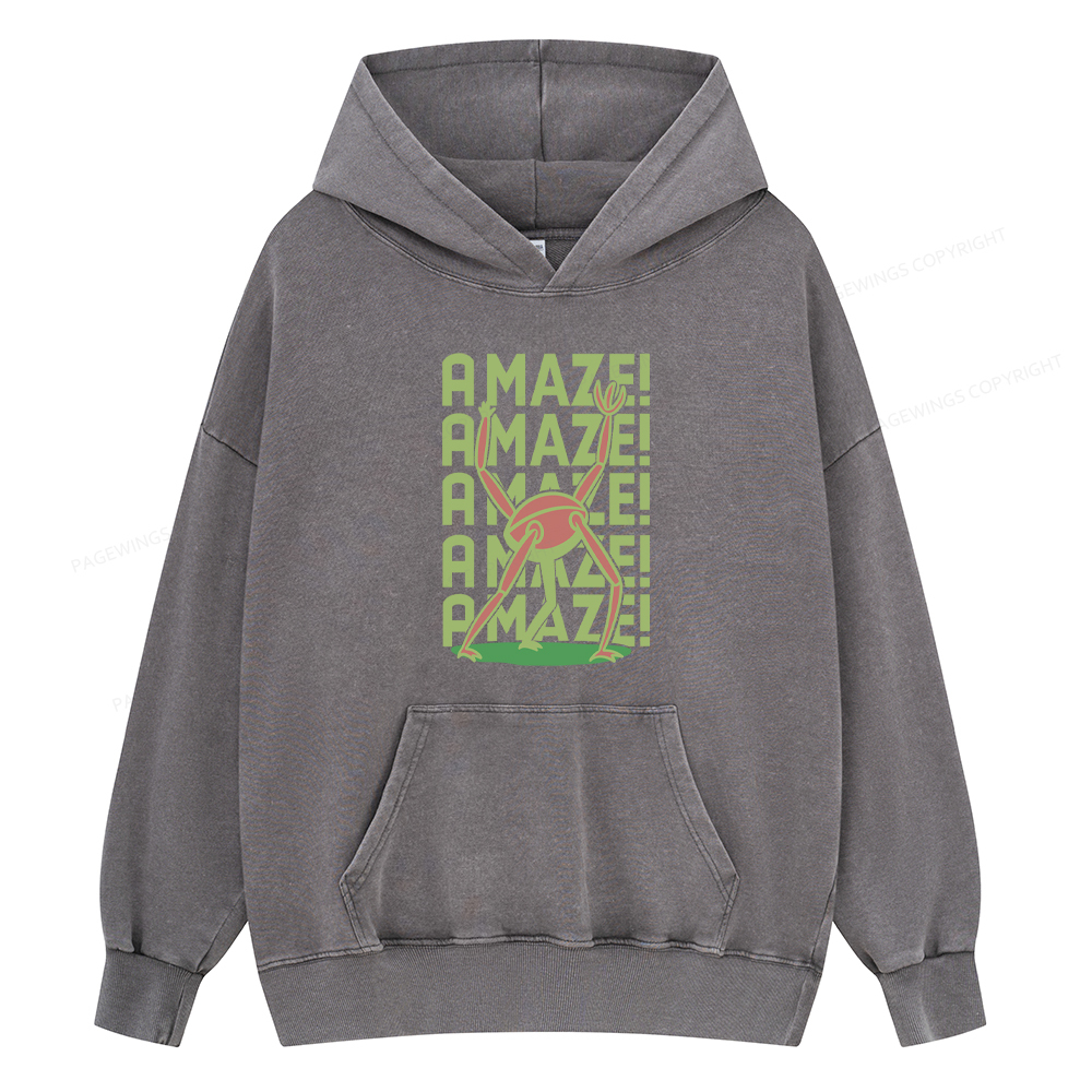 Pagewings Rocky Amaze Unisex Washed Hoodie