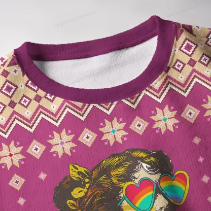 Pagewings More Pride Less Prejudice Unisex Ugly Knit Sweatshirt