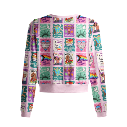 Pagewings Big Fan Of Human Rights Crew Neck Cardigan Sweaters