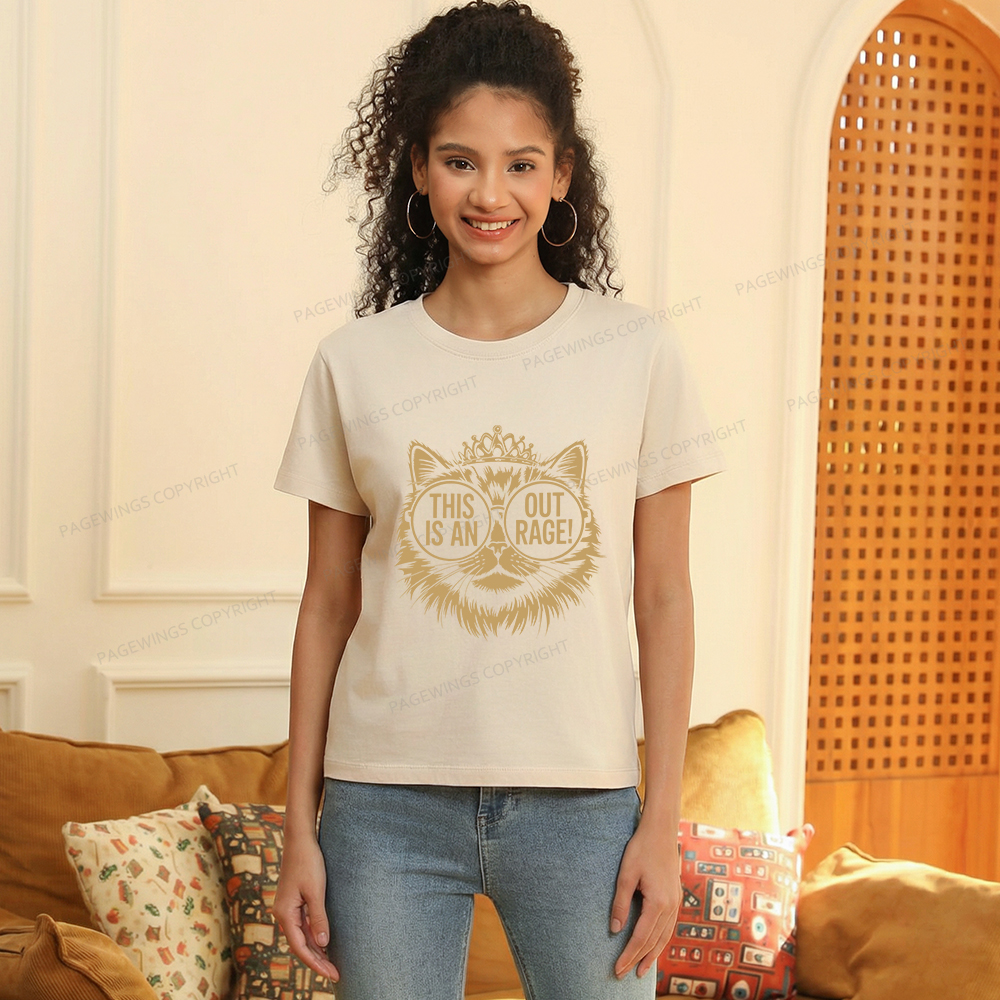 Pagewings This Is An Outrage Women's Washed T-shirt